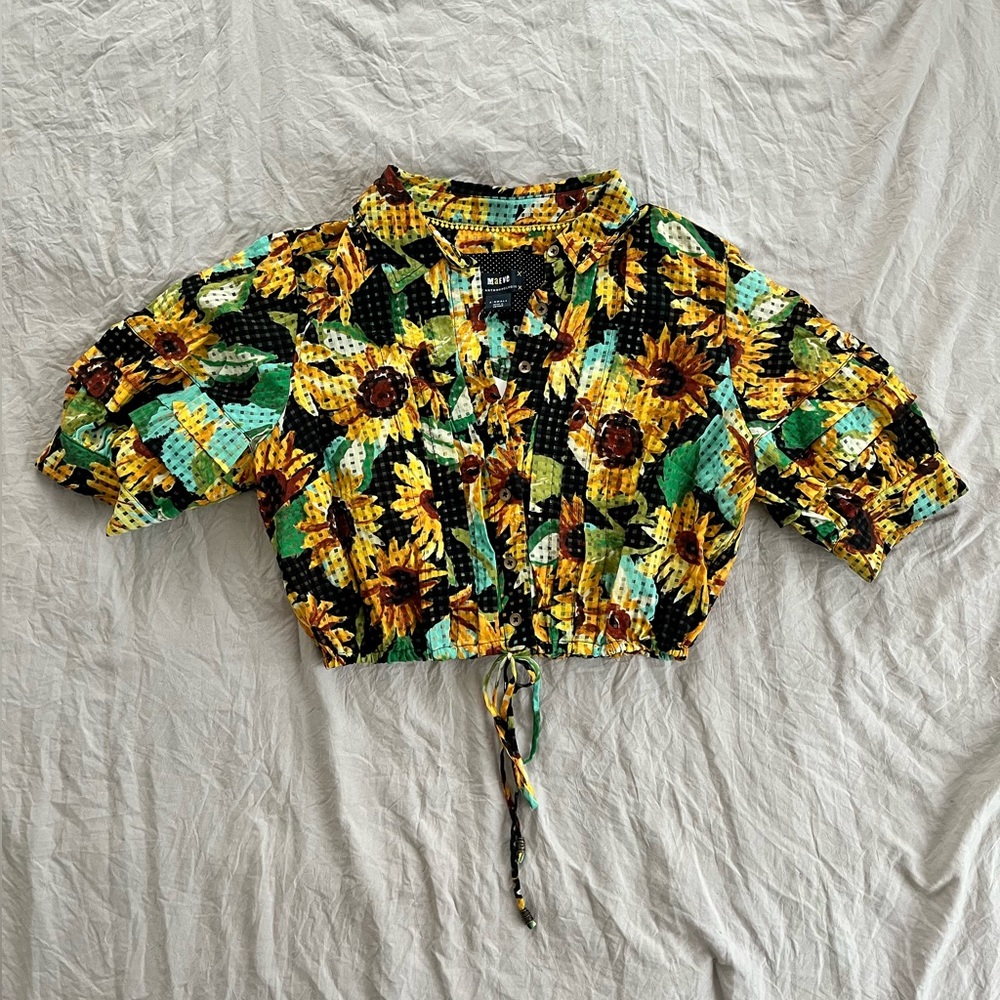 NWT ANTHROPOLOGIE sunflower top